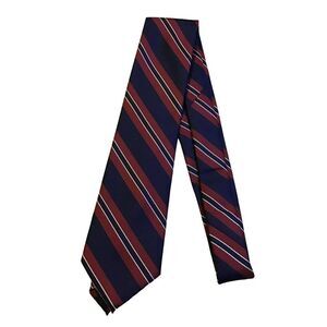5/$10 Dockers Red Blue Stripe Polyester Men's Tie NWOT